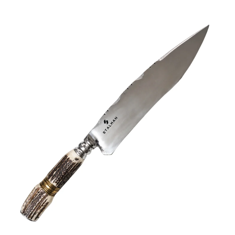 Faca Aço Inox Churrasco 11 Polegadas - Chifre de Cervo Faca Aço Inox Churrasco 11 Polegadas - Chifre de Cervo