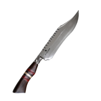 Faca Chef Aço Inox Forjado 11 Polegadas - Cabo em Madeira Nobre