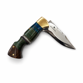 Canivete 4 Polegadas - Cabo em Madeira Estabilizada e Resina