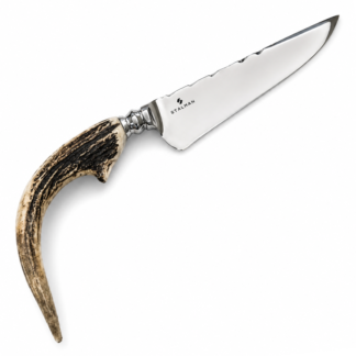 Faca Artesanal Forjada Aço Inox 8 Polegadas Dorso Extra Robusto 9mm - Cabo Premium