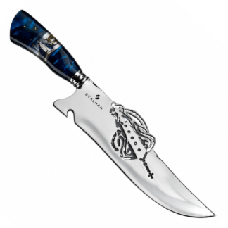 Picanheira Inox 10" 2,5mm Resina Flocos Ouro Nossa Senhora