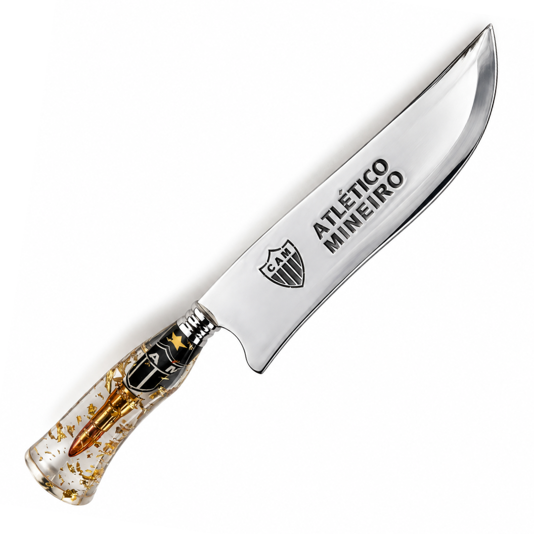 Picanheira Inox 10" 2,5mm Em Resina Atlético Mineiro Picanheira Inox 10" 2,5mm Em Resina Atlético Mineiro