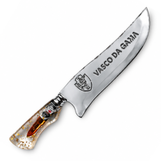 Picanheira Inox 10" 2,5mm Resina Flocos Ouro Vasco Gama