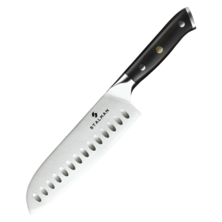 Faca Santoku 7 Polegadas - Cabo em Ébano Natural