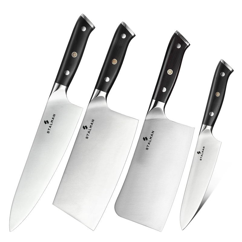 Conjunto de Facas para Carne 5 Polegadas 4 Peças - Cabo em Ébano Natural Conjunto de Facas para Carne 5 Polegadas 4 Peças - Cabo em Ébano Natural