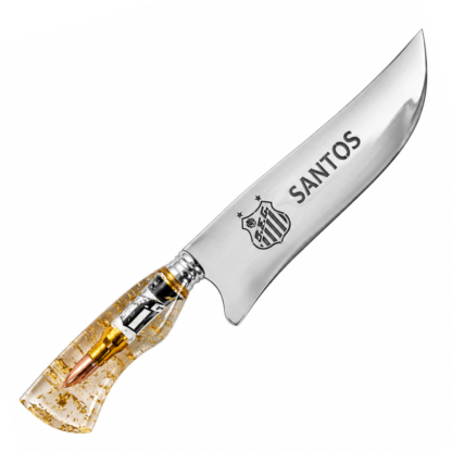 Picanheira Inox 10" 2,5mm - Resina com Logo do Santos